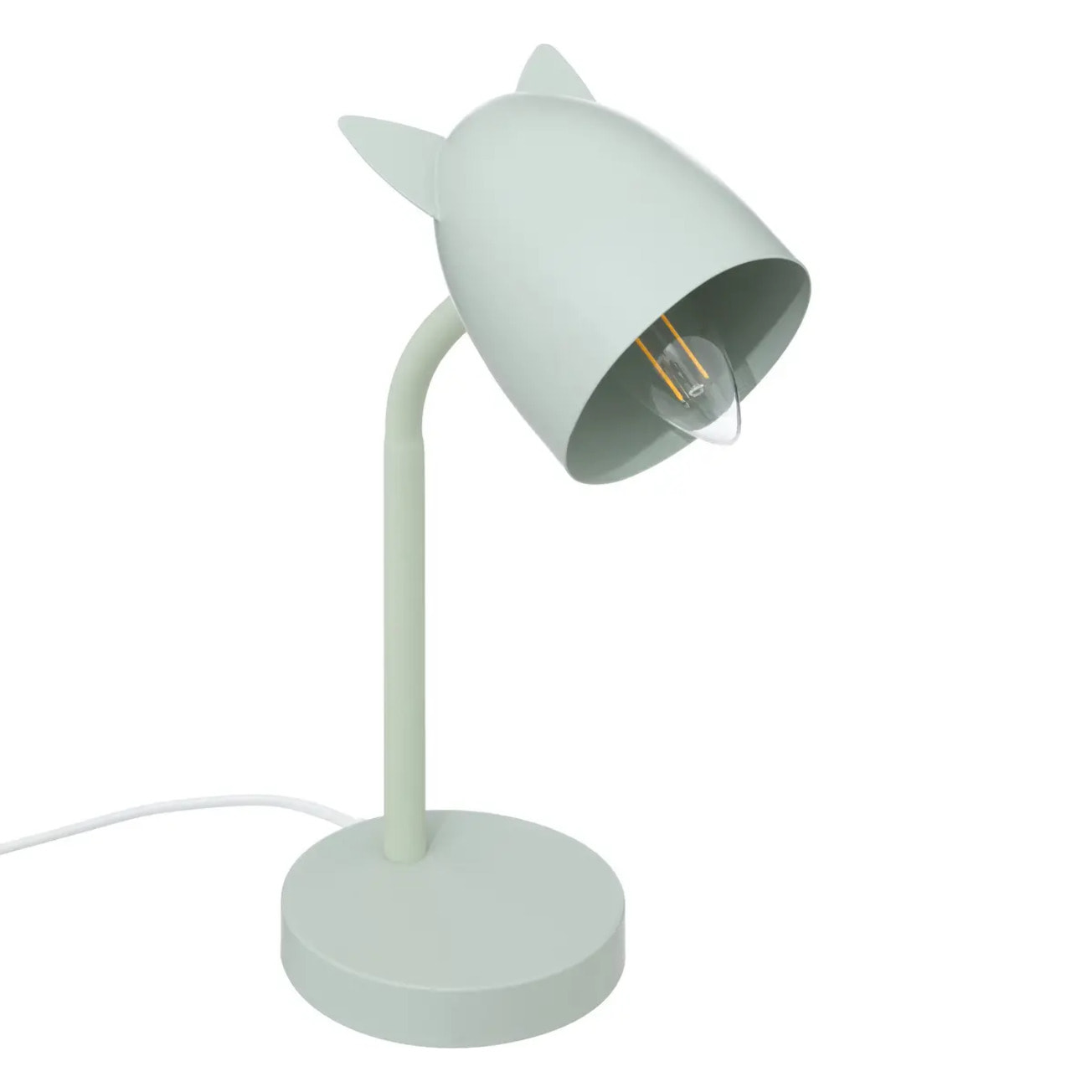 Lampe à poser à oreilles H.31cm métal vert