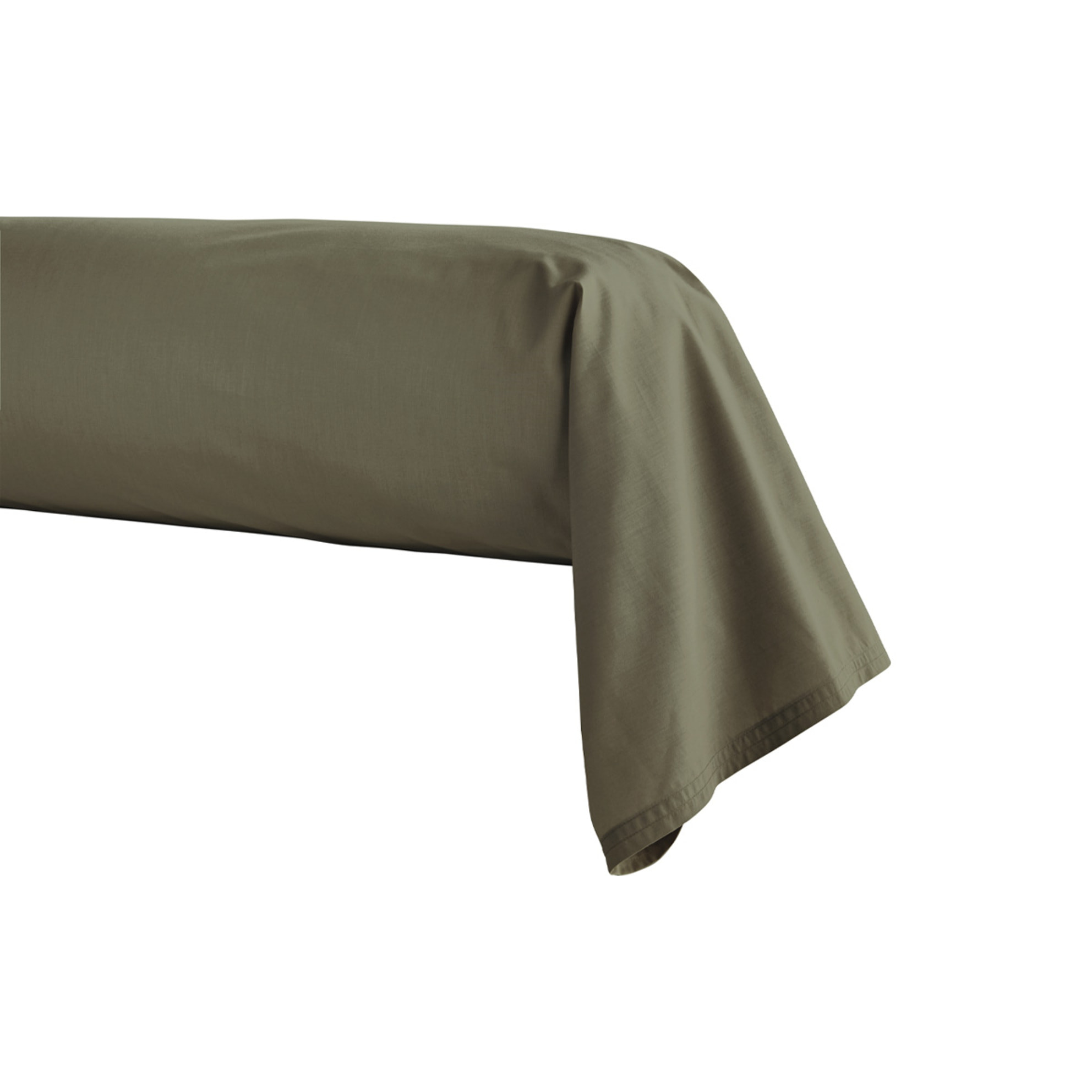 Taie de traversin unie en percale de coton, PREMIÈRE, Jungle