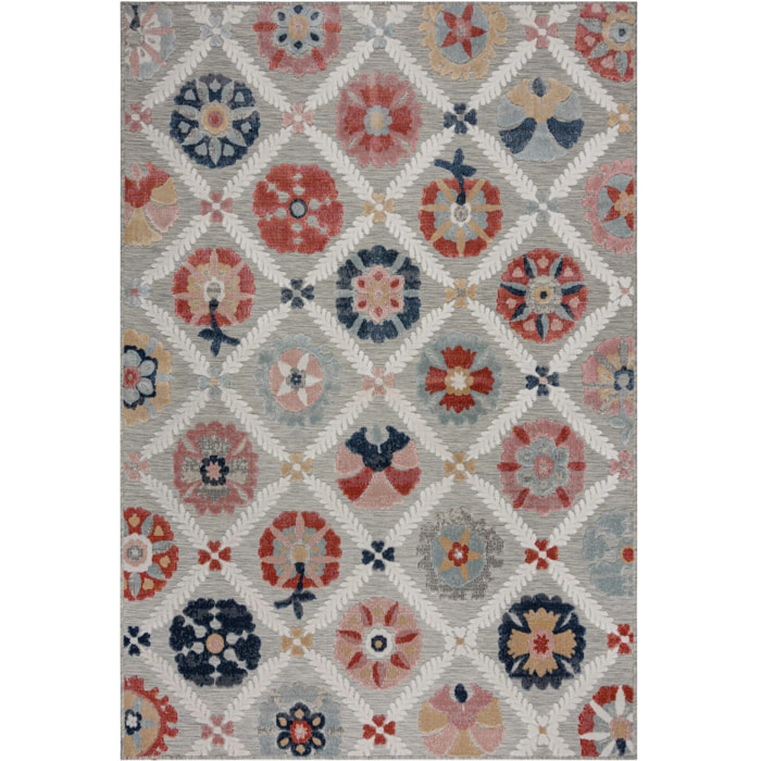 Tapis extérieur FLORA Gris
