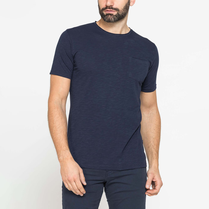 T-SHIRT ESTIVA CON TASCHINO IN COTONE FIAMMATO