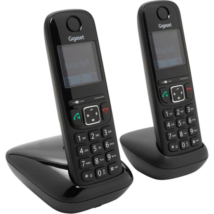 Téléphone sans fil GIGASET AS690 Duo Noir