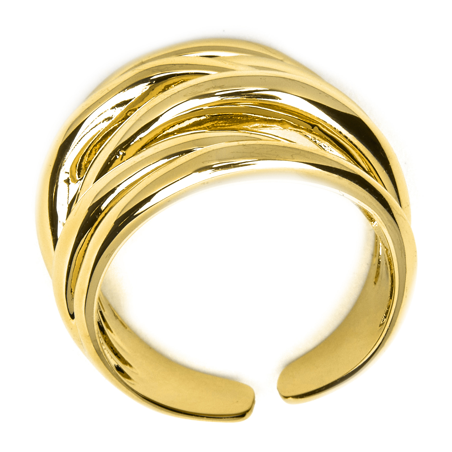 Anillo LUX BY LUX acabado en oro amarillo de 18 kts