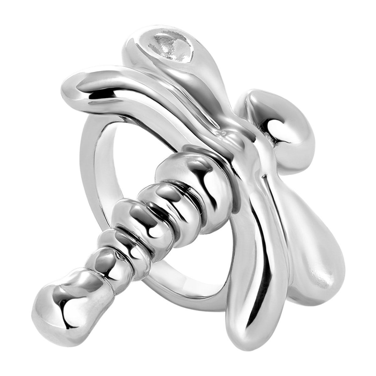 Anillo SER REBELDE PLATEADO 12