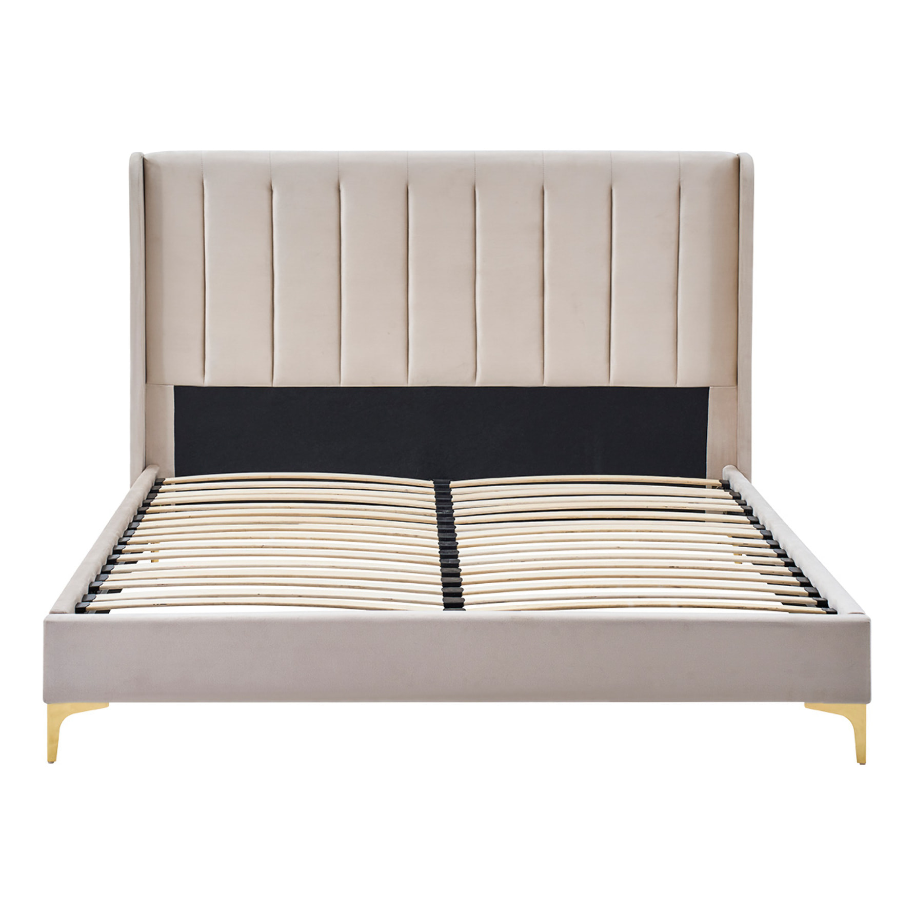 Sommier avec tête de lit Lavezzi | Coloris Beige