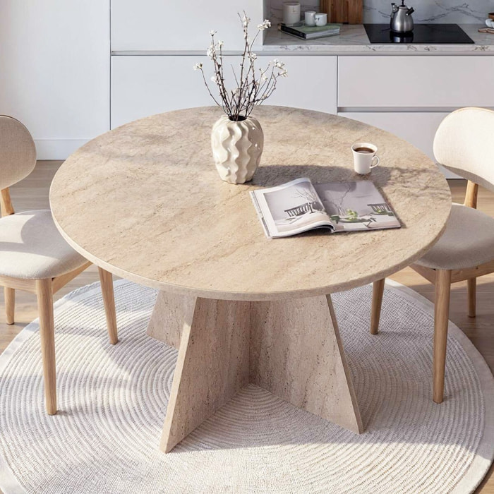 Table à manger ronde 5 à 6 pers. - NORAE