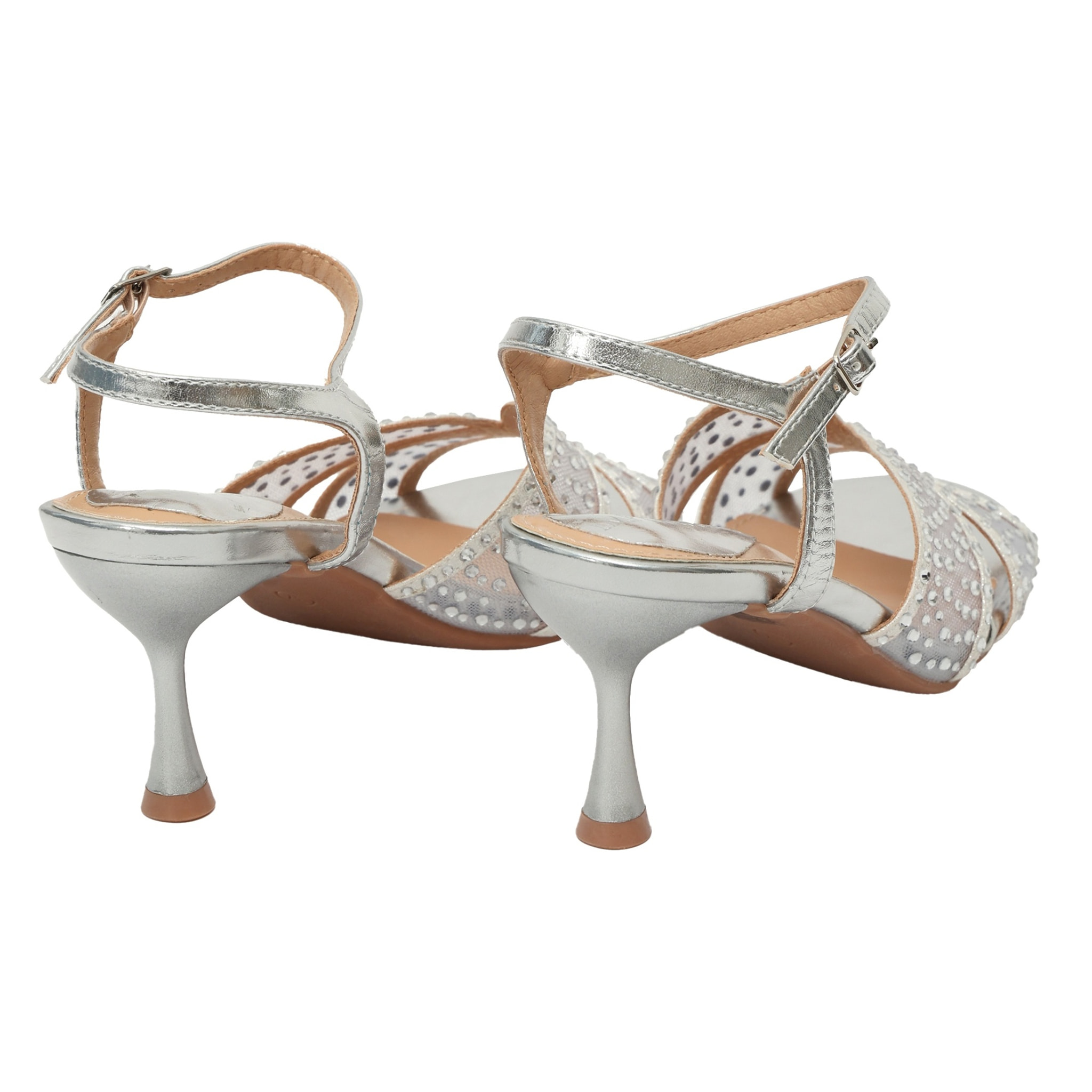 Sandali con strass - tacco 8,0 cm