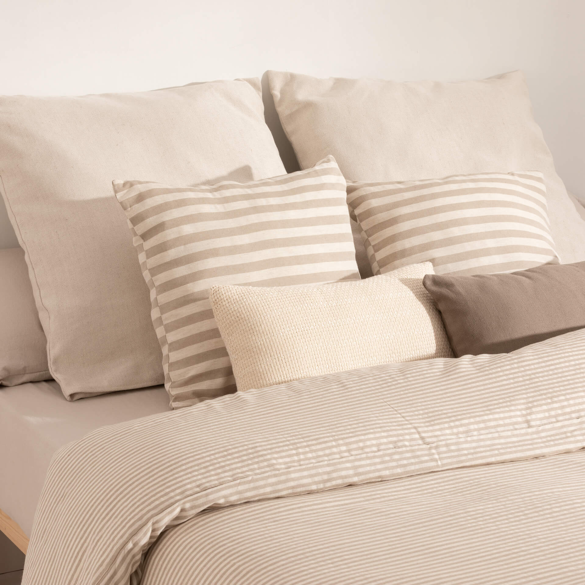Housse de couette jacquard Jávea Moyen Tabac
