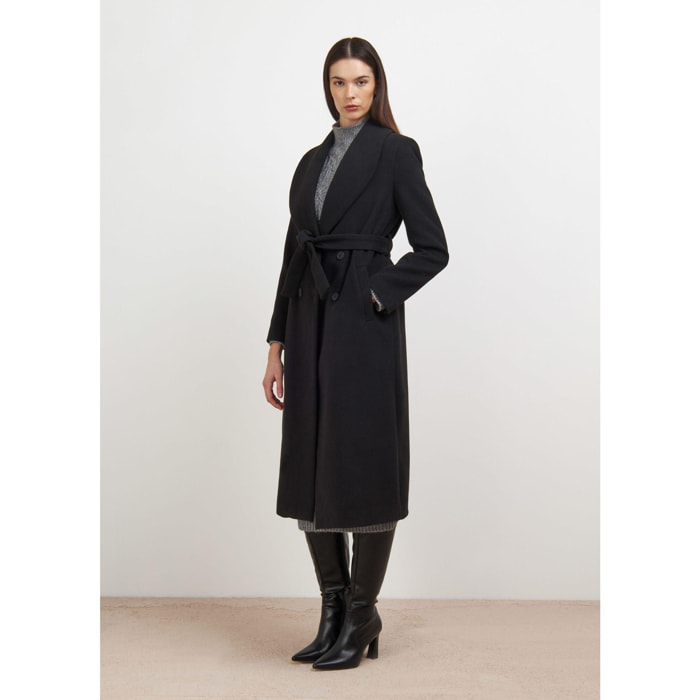 CAPPOTTO NERO CONBIPEL