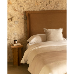 Housse de tête de lit en lin terracotta en différentes tailles