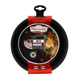 Casserole amovible en aluminium 18cm - tous feux IRIS ALU