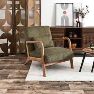 Fauteuil Salon Cotele Scott Vert