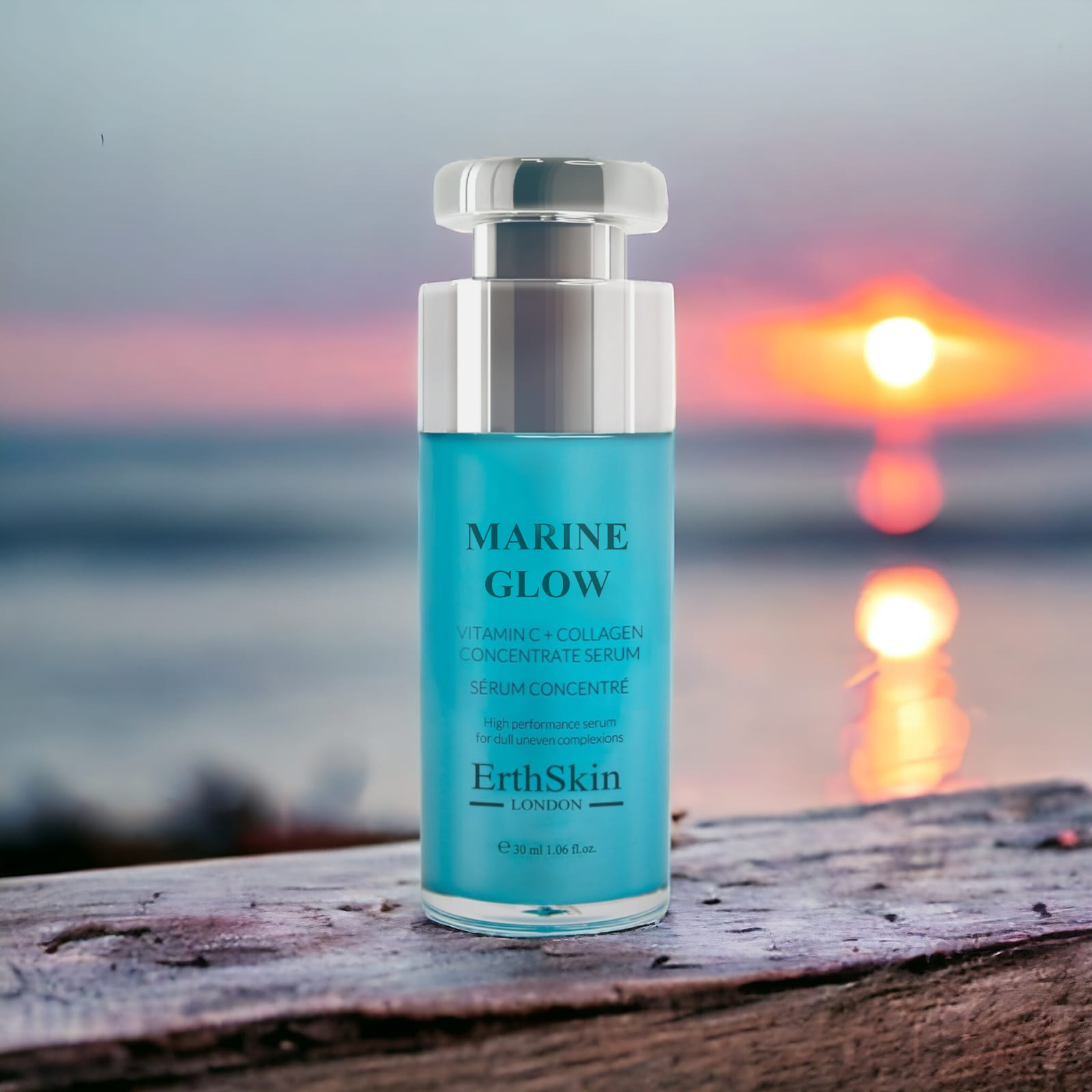 Concentrado de suero de vitamina C y colágeno Marine Glow