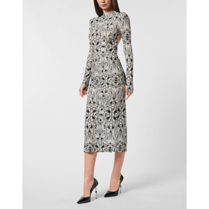 PHILIPP PLEIN Long Dress GOTHIC PLEIN