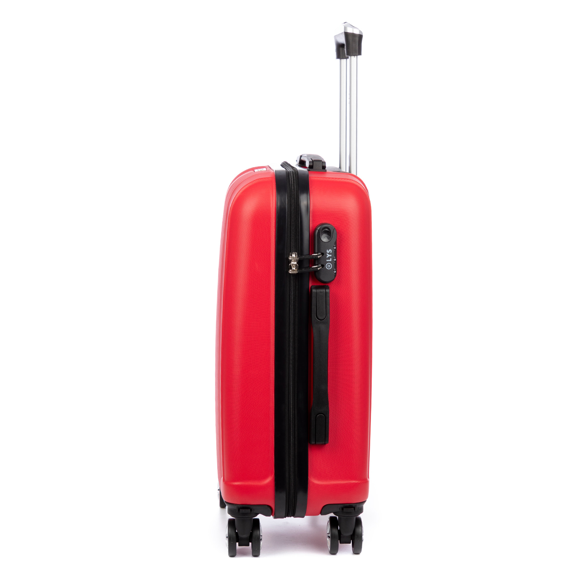 Valigia da cabina Trolley in materiale leggero ABS ad alta resistenza. Serratura numerica, 4 ruote doppie rimovibili e girevoli a 360°. 57x38x20 cm.