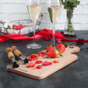 Planche à découper rectangulaire 35 x 15 cm Fackelmann Nature