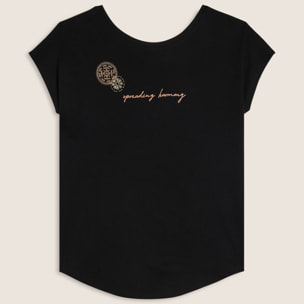 T-shirt comfort in cotone Supima con mandala