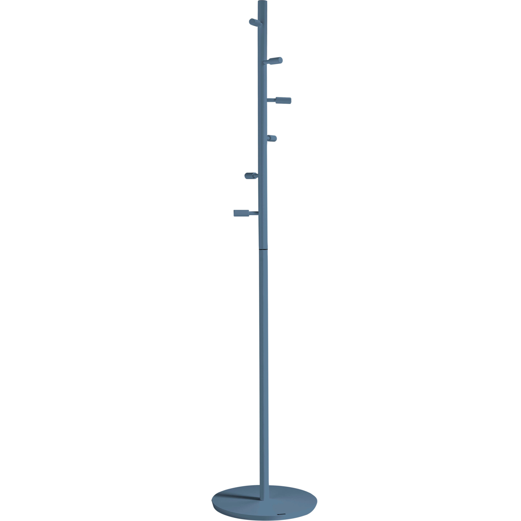 Perchero Espiral madera haya azul 182x37x37 cm