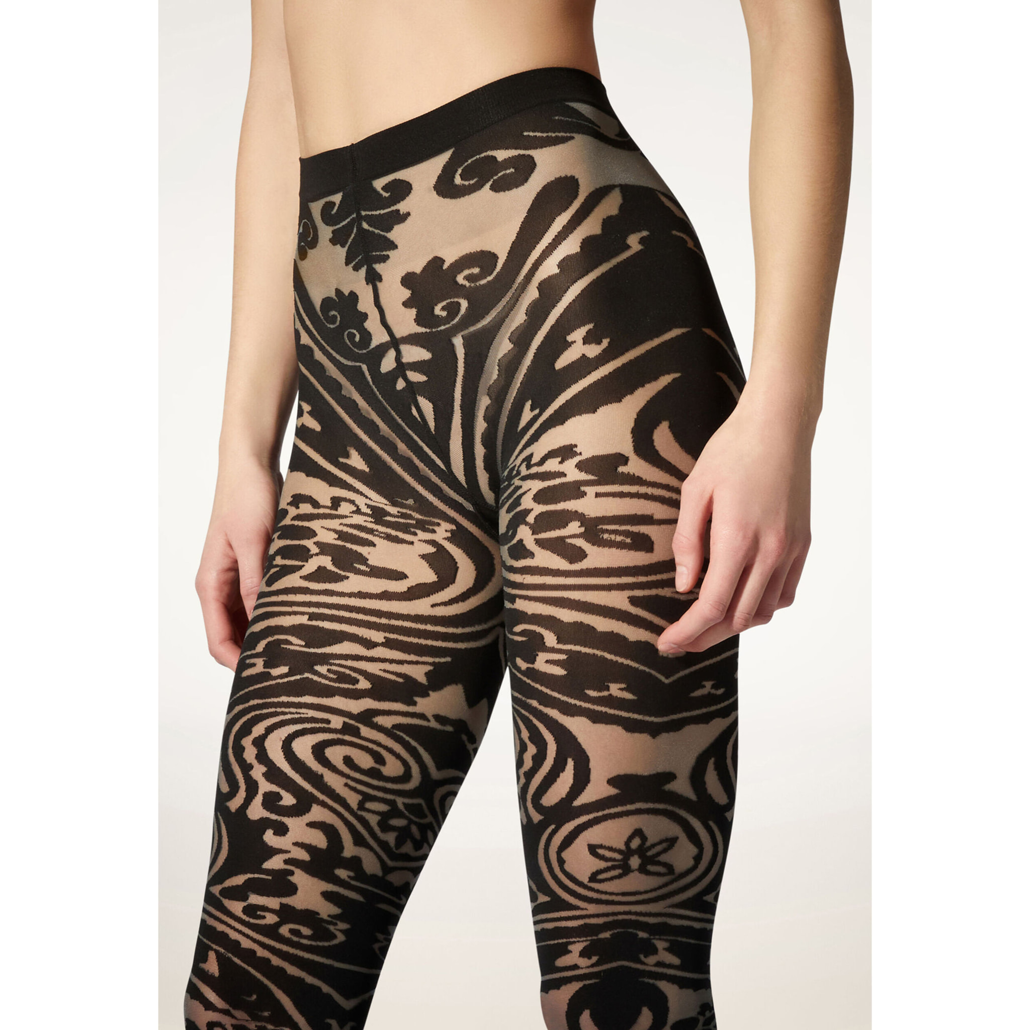 Collant Paisley Tattoo Tights
