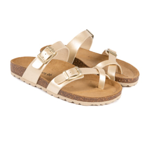 Sandalia BABUNKERS DORADO