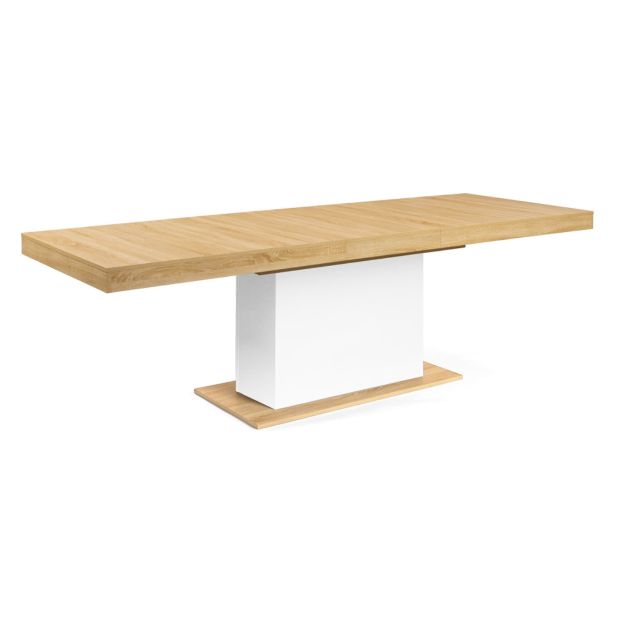 Table à manger extensible Tania - Bois - Blanc