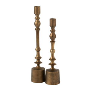 J-Line chandelier Neuh - aluminium - bronze - large