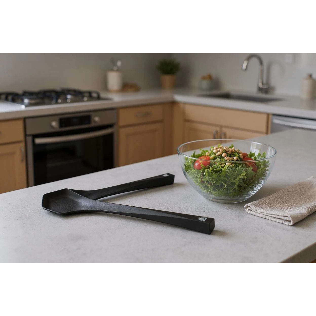 Couverts à salade en thermoplastique JESPER