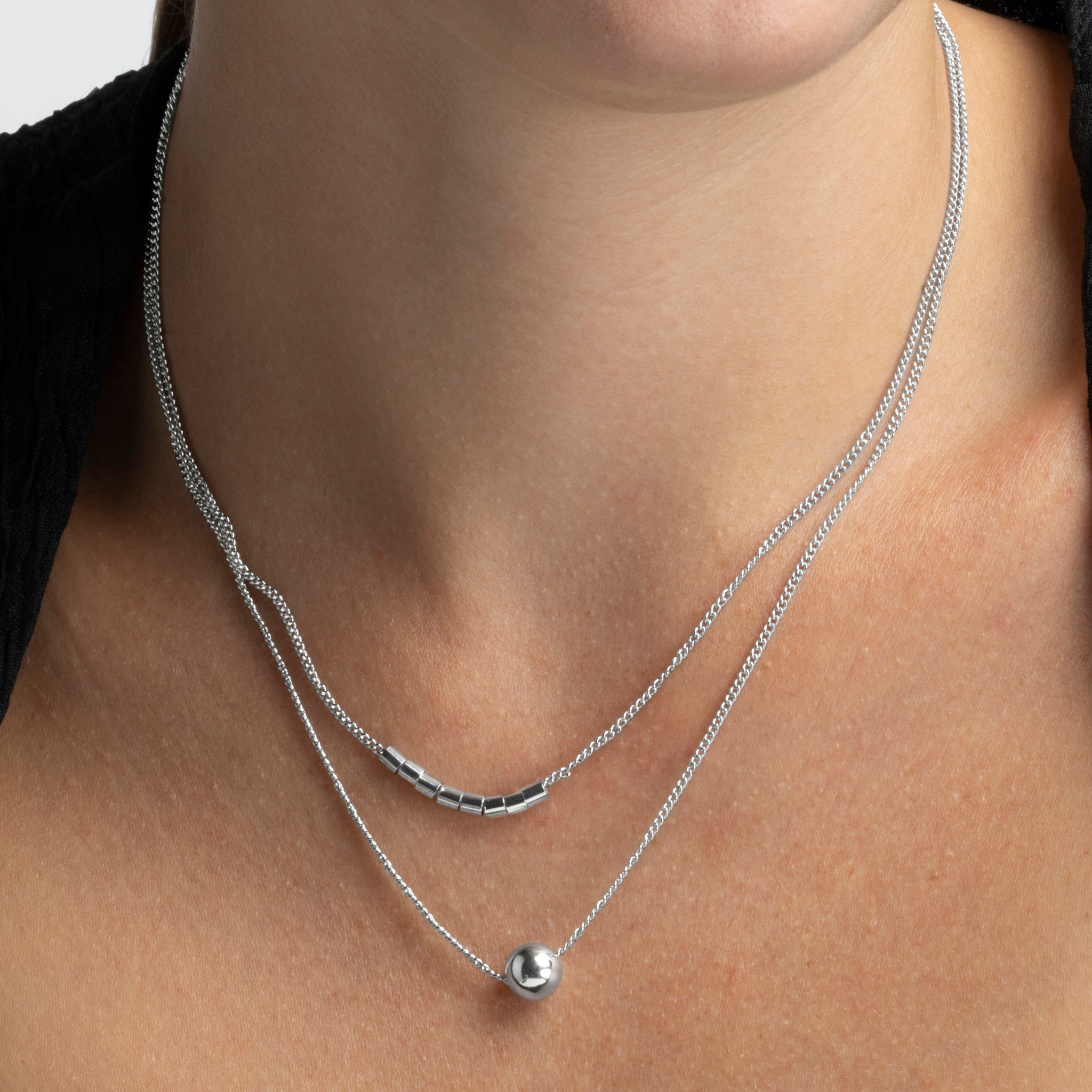 Collar acabado en rodio