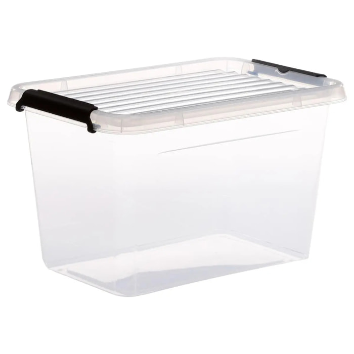 Boîte en plastique transparente 65L Clip N' Box