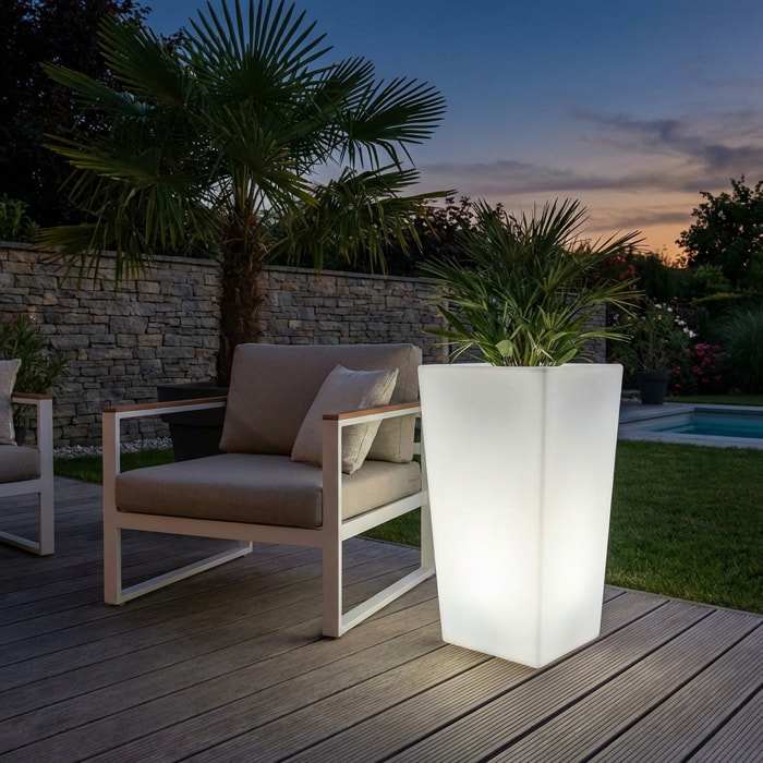 Vase lumineux intérieur/extérieur LED avec batterie VASE LED 75CM