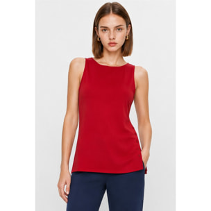 Kocca - Maglia smanicata da donna in viscosa con bottoni laterali Donna