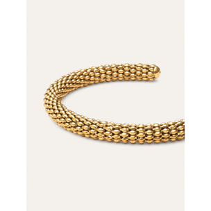 Bracciale Disco Acciao Placcato Oro