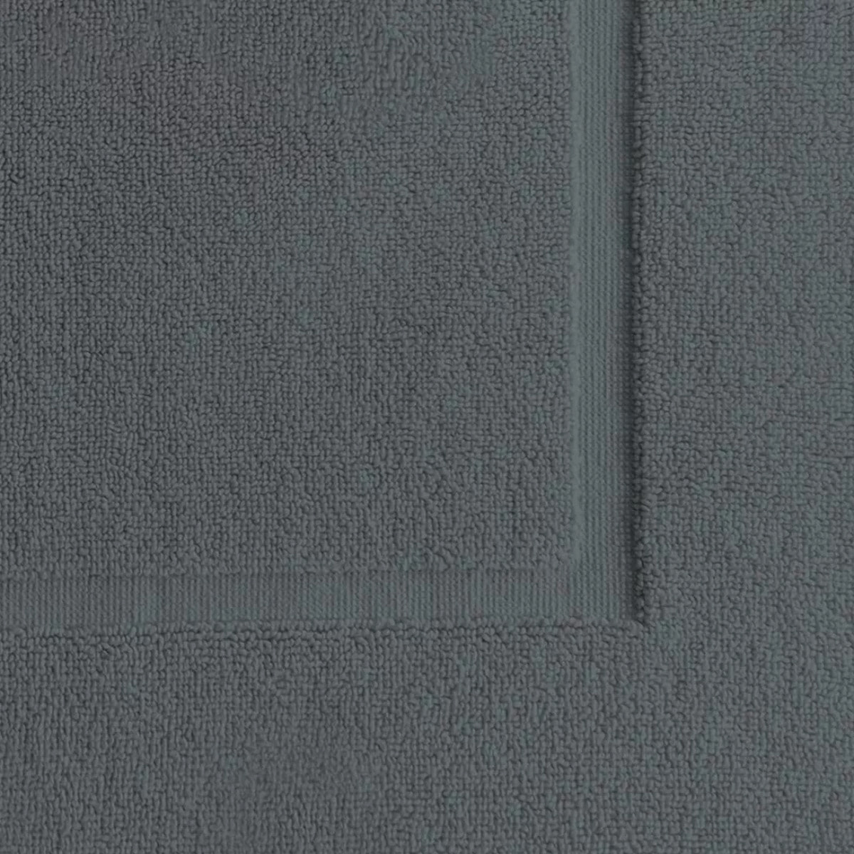 Tapis de bain pur coton 850 g/m² uni anthracite Vitae titane