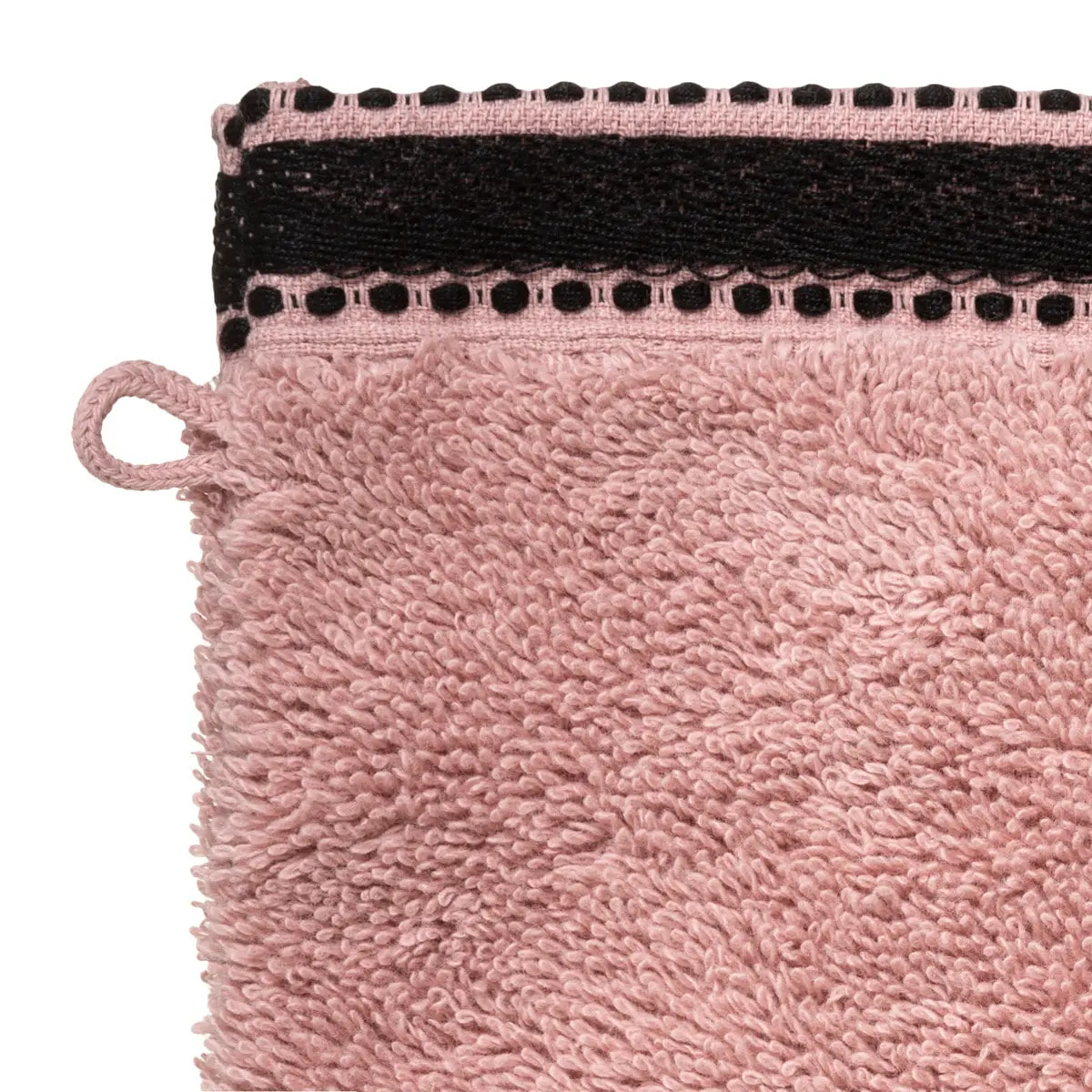 Lot de 2 gants de toilette "Joia" - coton 550 gr/m² - rose 15x21 cm