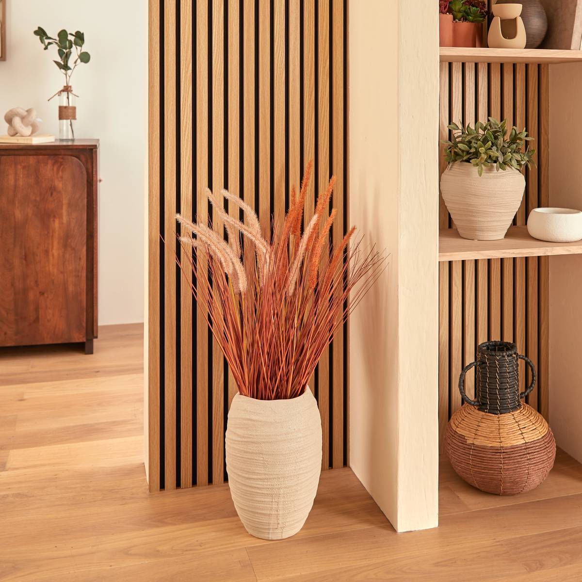 Vase Prudi blanc H31,5cm