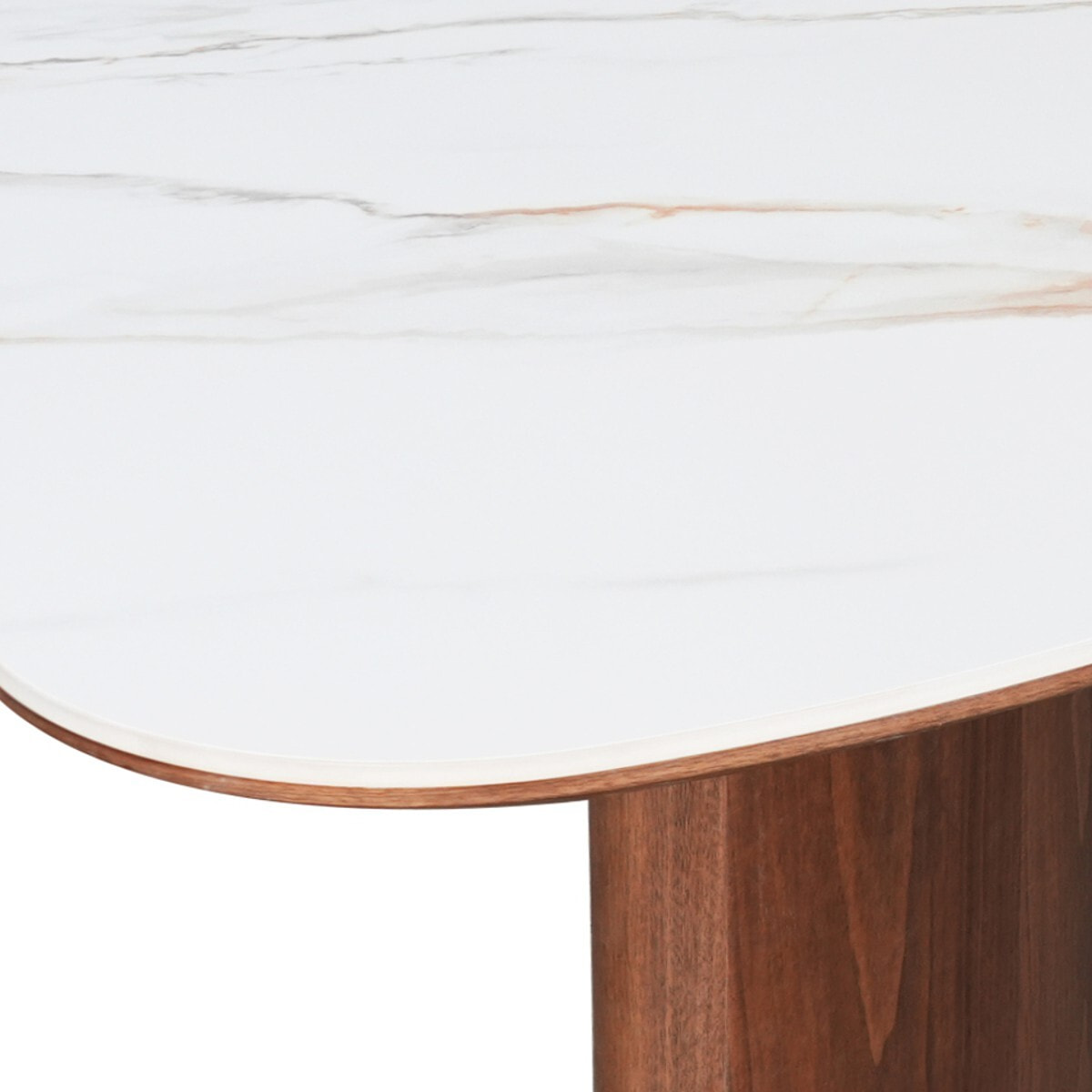 Table à manger Tomasucci TENO, en céramique, noyer, 235 × 115 × 76 cm