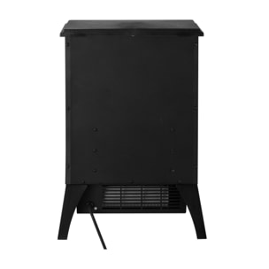 Chimenea eléctrica 2kW diseño clásico en negro CHE-220 PURLINE