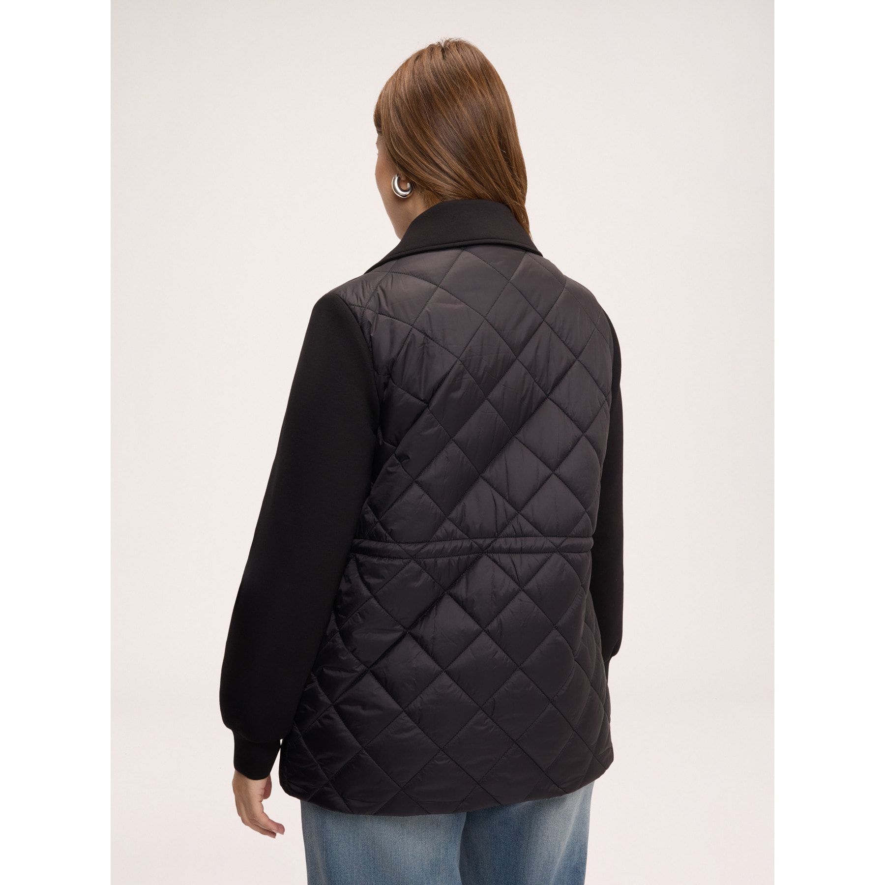 Fiorella Rubino - Piumino trench doppio petto - Nero