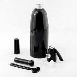 Sifón de 1L para preparar agua con gas y bebidas carbonatadas en casa.