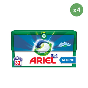 4x33 Pods Alpine, Lessive En Capsules Ariel