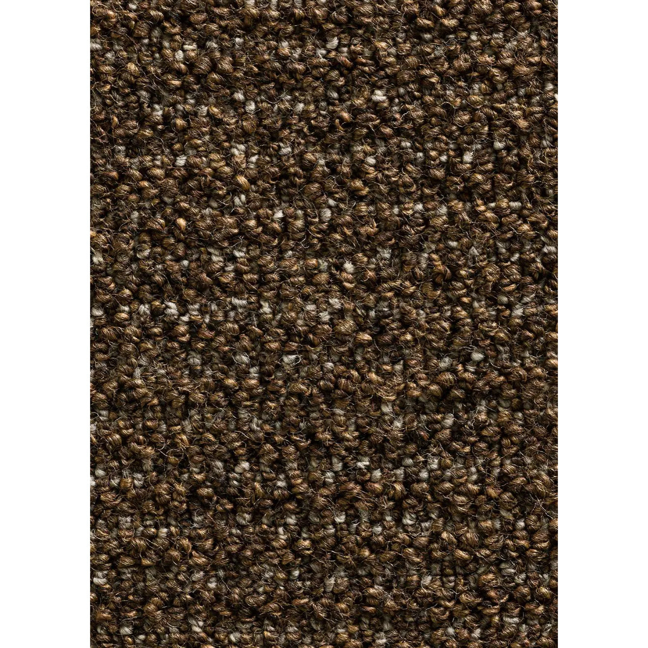 LUMEN Alfombra lavable lisa con bucles marrón, varias medidas disponibles.