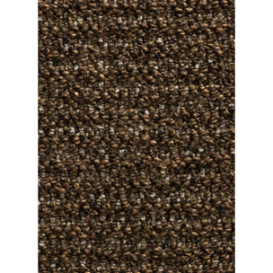 LUMEN Alfombra lavable lisa con bucles marrón, varias medidas disponibles.