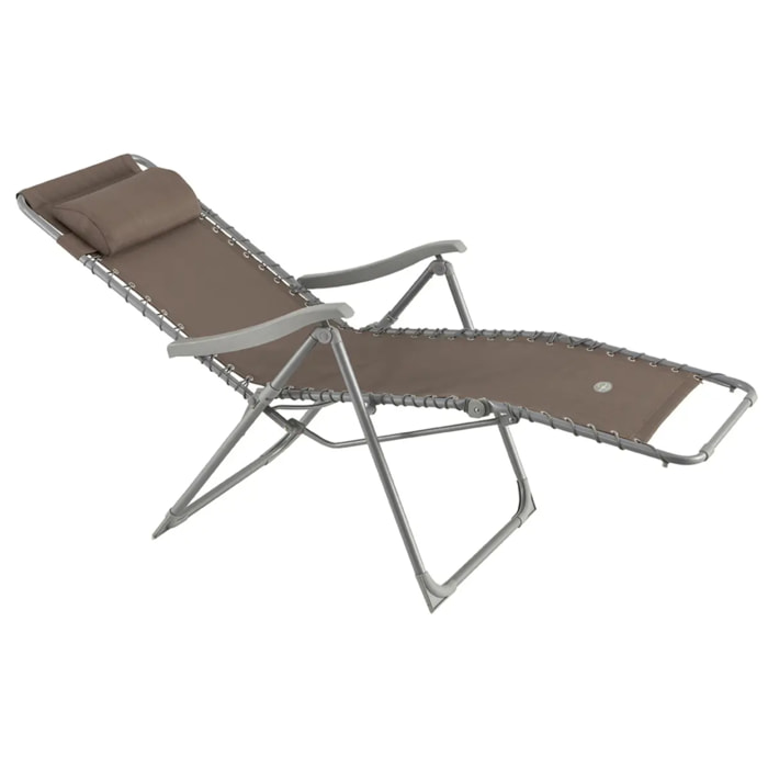 Fauteuil relax de jardin Silos Taupe