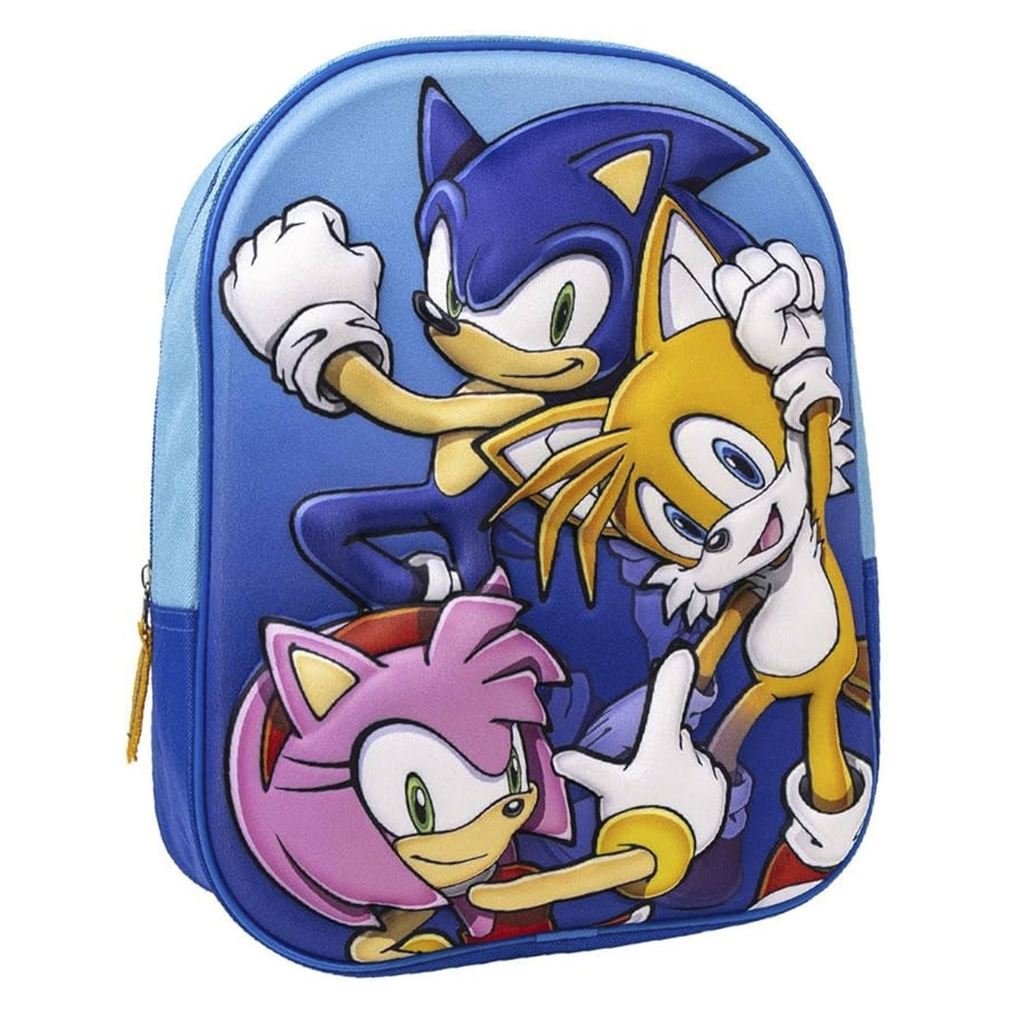 Mochila infantil 3d sonic