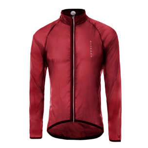 CHAQUETA DE LLUVIA DE CICLISMO PARA HOMBRE BLUEBALL EN GARMET