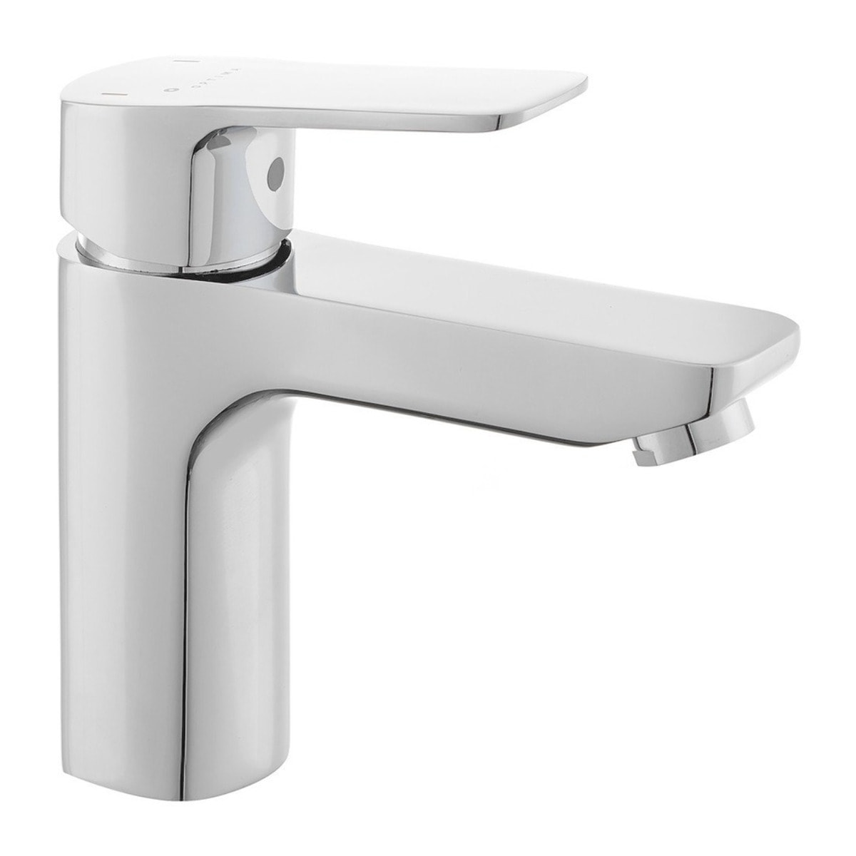 Optima Cube Way mitigeur de lavabo sur pied sans vidage, taille M, chrome (CU271M)