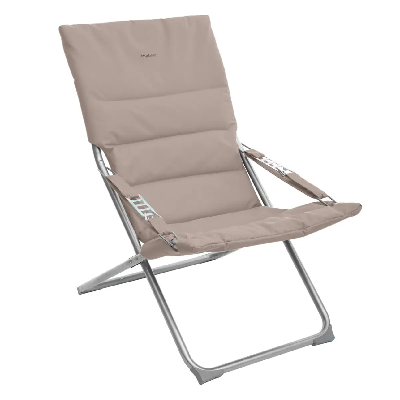 Fauteuil relax de jardin Milos Taupe