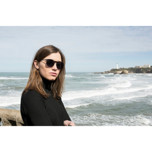 Gafas de sol OCEAN BERLIN - Ahumado planas espaciales con patillas metálicas doradas