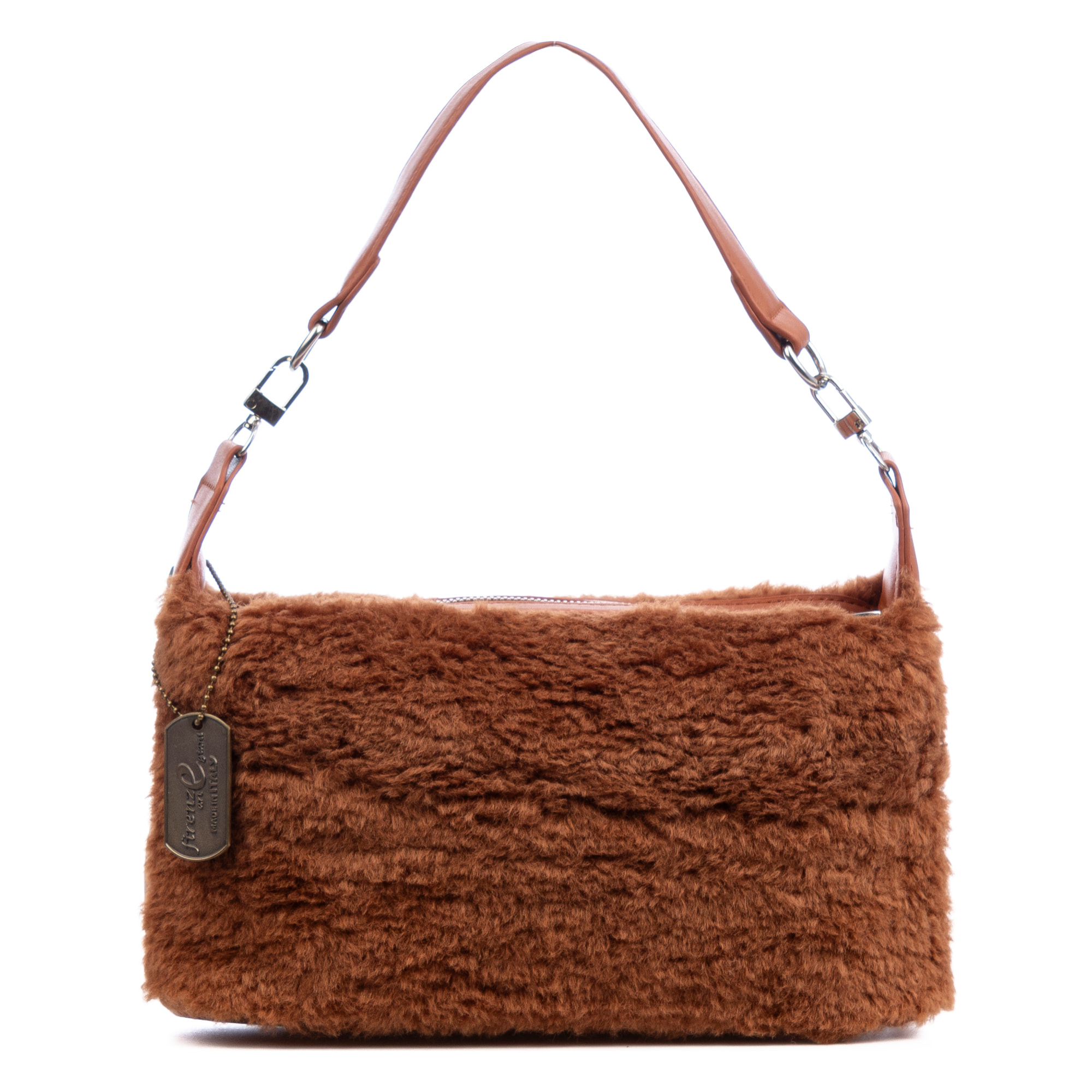 Atzara bolso de mano de pelo suave.