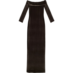 Vestido largo de terciopelo