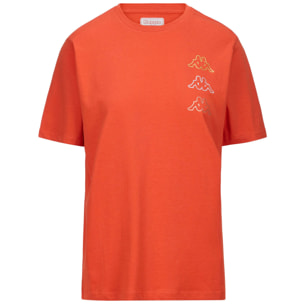 Kappa - T-Shirts & Top Donna Arancione - Logo Kemilia